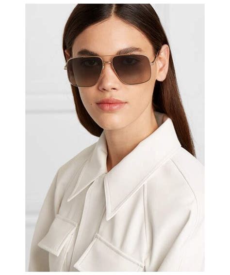 givenchy oversized aviator style gold tone sunglasses|Givenchy Sunglasses for Women .